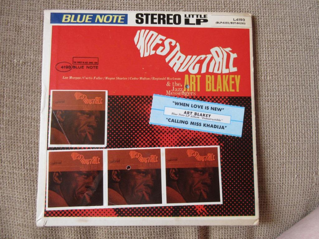Art Blakey & The Jazz Messengers – Indestructible L4193, Cd's en Dvd's, Gebruikt, 7 inch, Ophalen of Verzenden, Jazz en Blues