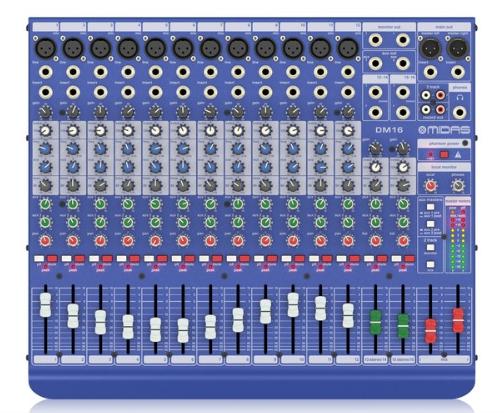 Midas DM 16 analog mixer, Muziek en Instrumenten, Mengpanelen, Ophalen of Verzenden, Zo goed als nieuw