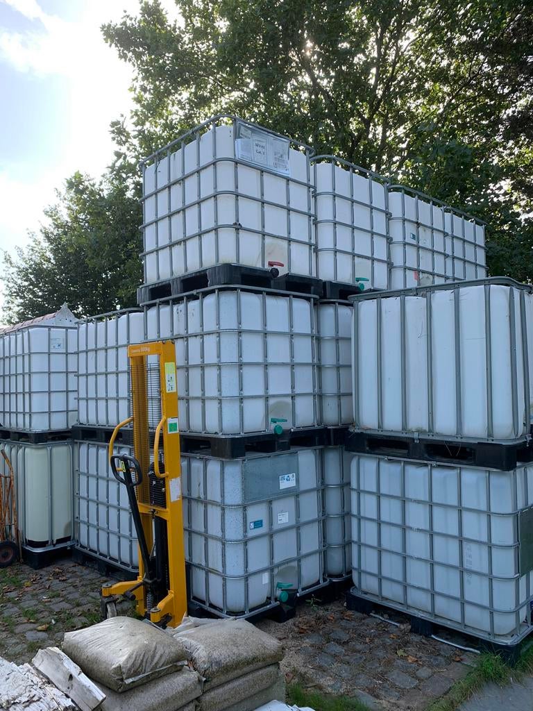 IBC 1000 liter stalen of kunststof pallet !!, Enlèvement ou Envoi, Synthétique