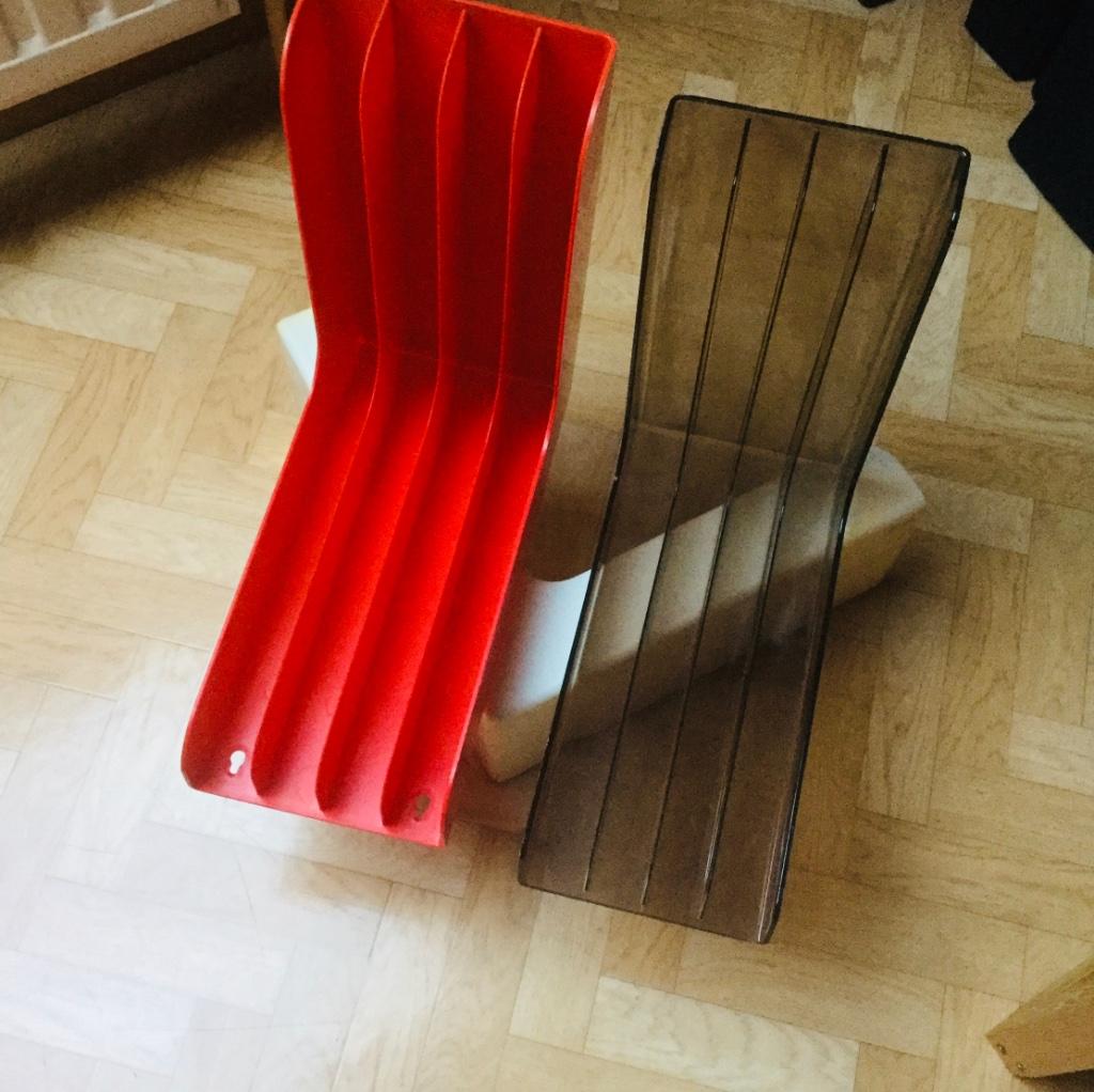 Vintage vinyl Rack - platenhouder, Huis en Inrichting, Ophalen of Verzenden, Zo goed als nieuw, Kunststof, Minder dan 25 discs