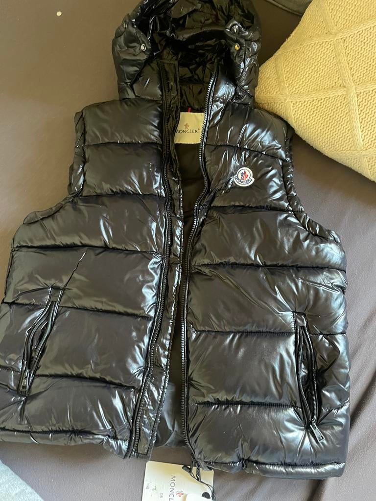 Moncler bodywarmer, Kleding | Heren, Bodywarmers, Ophalen, Zo goed als nieuw, Maat 48/50 (M), Zwart