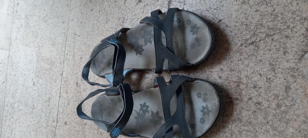 Lederen damessandalen Mt 41, North Wood, Gris, Enlèvement ou Envoi, Porté