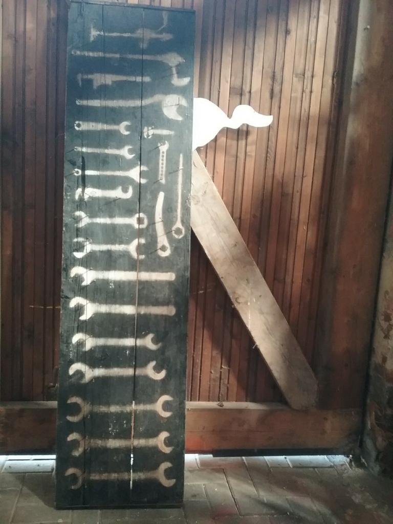 Ancien panneaux de garage en bois 200cmx50cm, Enlèvement ou Envoi