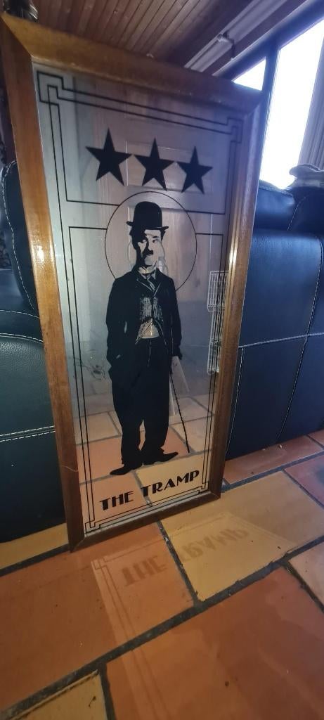 Miroir Charlie Chaplin vintage, Antiquités & Art, Enlèvement