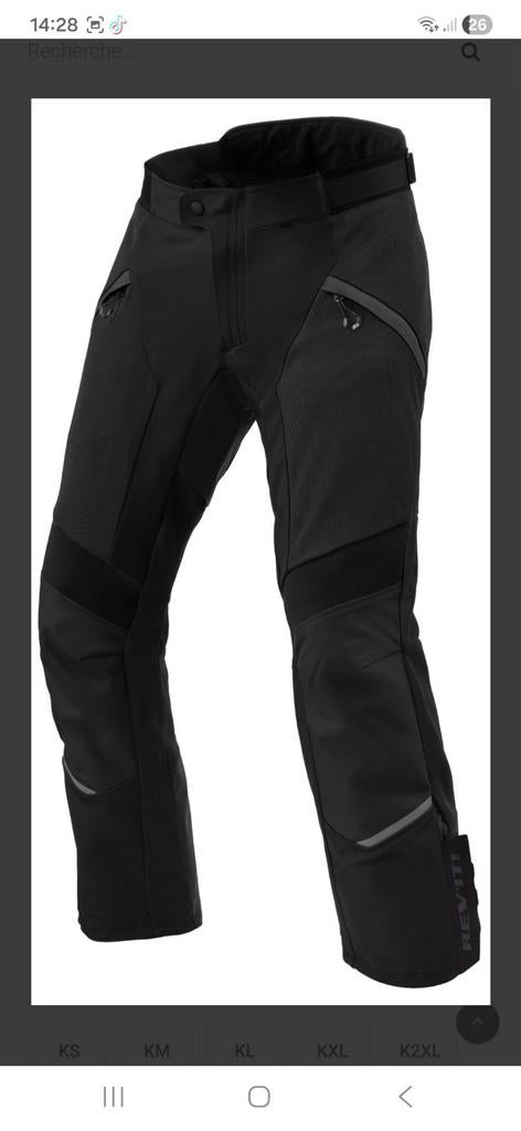 Pantalon moto ETE REV’IT AIRWAVE 4 PANTS ,Taille L, Motos, Enlèvement ou Envoi