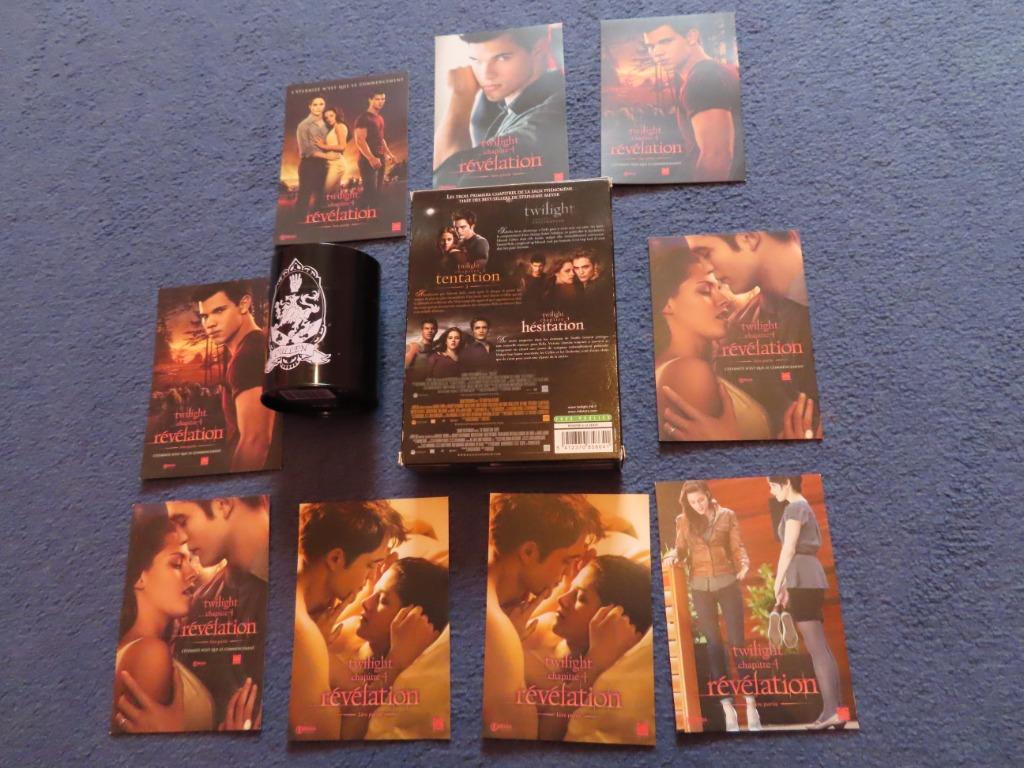 Coffret 3 DVD Twilight + pot crayons, Ophalen of Verzenden, Zo goed als nieuw, Fantasy, Boxset