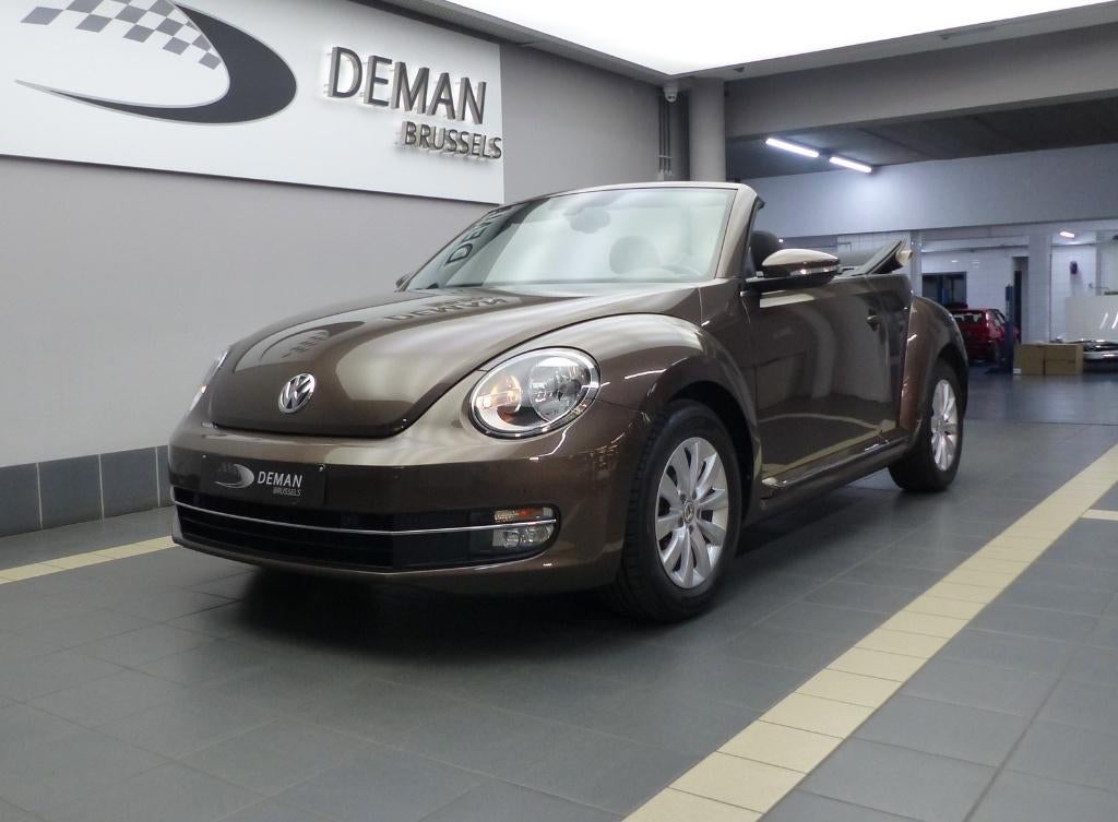 Volkswagen New Beetle metaalbruin Cab 1.2 TSI, Auto's, Volkswagen, Voorwielaandrijving, Parkeersensor, Beetle (Kever), 4 cilinders