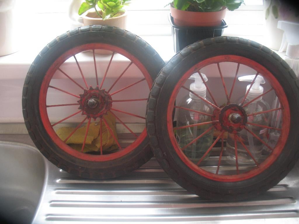 zeer oude kinderfiets wielen 40-210 ks (12x40)   flandria, Wiel, Gebruikt, Oldtimer, Ophalen of Verzenden