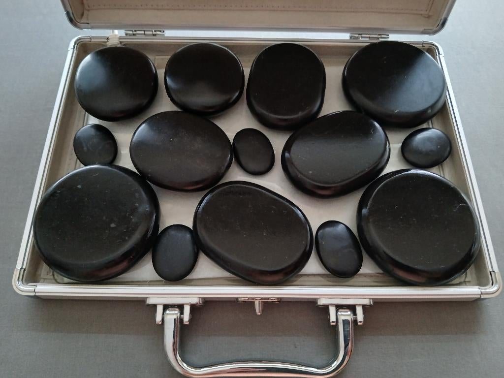 Nature & Discovery - Massagekoffer met basaltsteen, Sport en Fitness, Gezondheidsproducten en Wellness, Ophalen of Verzenden, Zo goed als nieuw