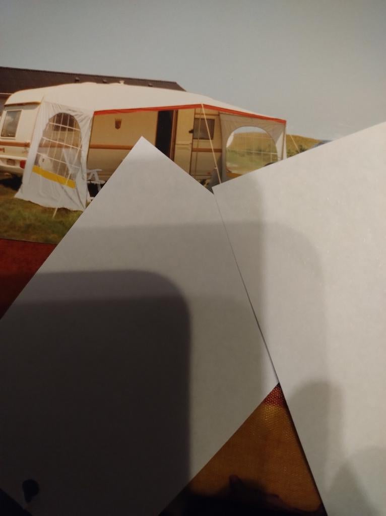 Voortent voor caravaan, Ophalen, Gebruikt