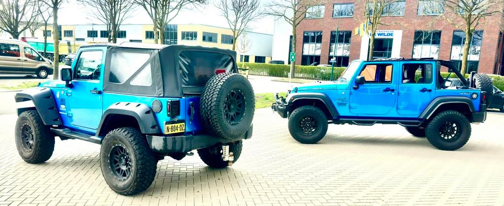‼️JEEP WRANGLER JK 3.8 V6 EXTREME ICE BLUE HARD/SOFTTOP‼️, Auto's, Euro 5, Stof, 1800 kg, Blauw