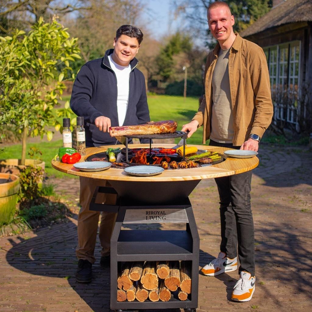 Plancha barbecue Maestro Smokeless XXL 80 Blackline Scoop, Jardin & Terrasse, Enlèvement ou Envoi, Neuf, RJRoyal Living, Avec accessoires