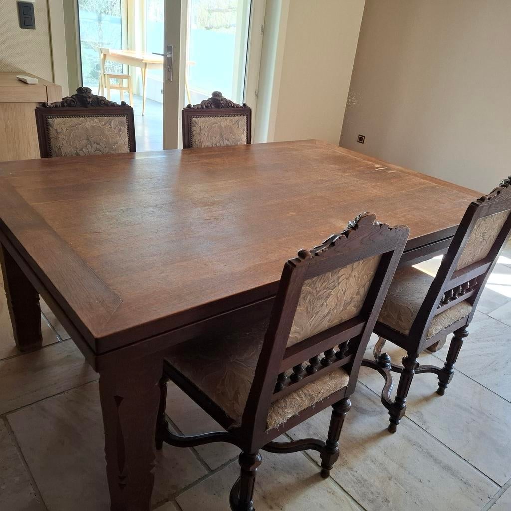 Tafel en 4  stoelen, Maison & Meubles, Enlèvement