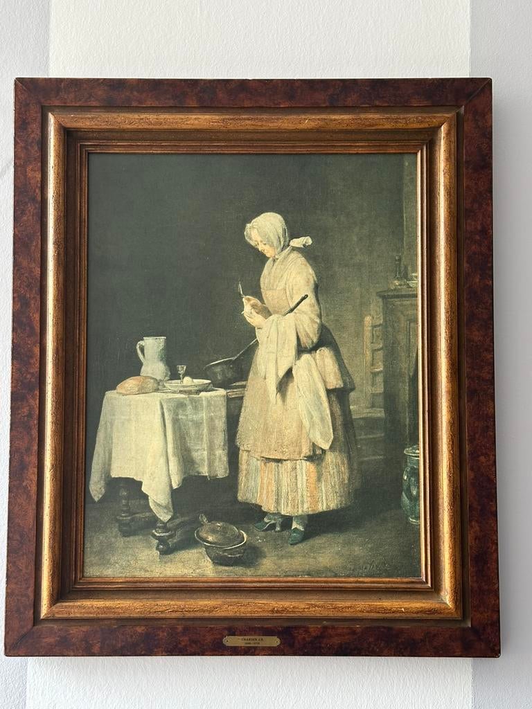 ️ Tableau décoratif d’après Jean-Baptiste Chardin, Antiquités & Art, Enlèvement