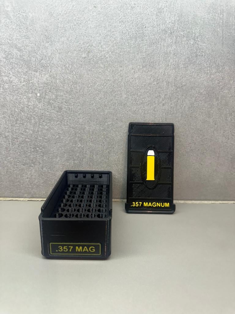 Boîte de rangement .357 MAG - Fait main - Noir, Ophalen of Verzenden, Nieuw