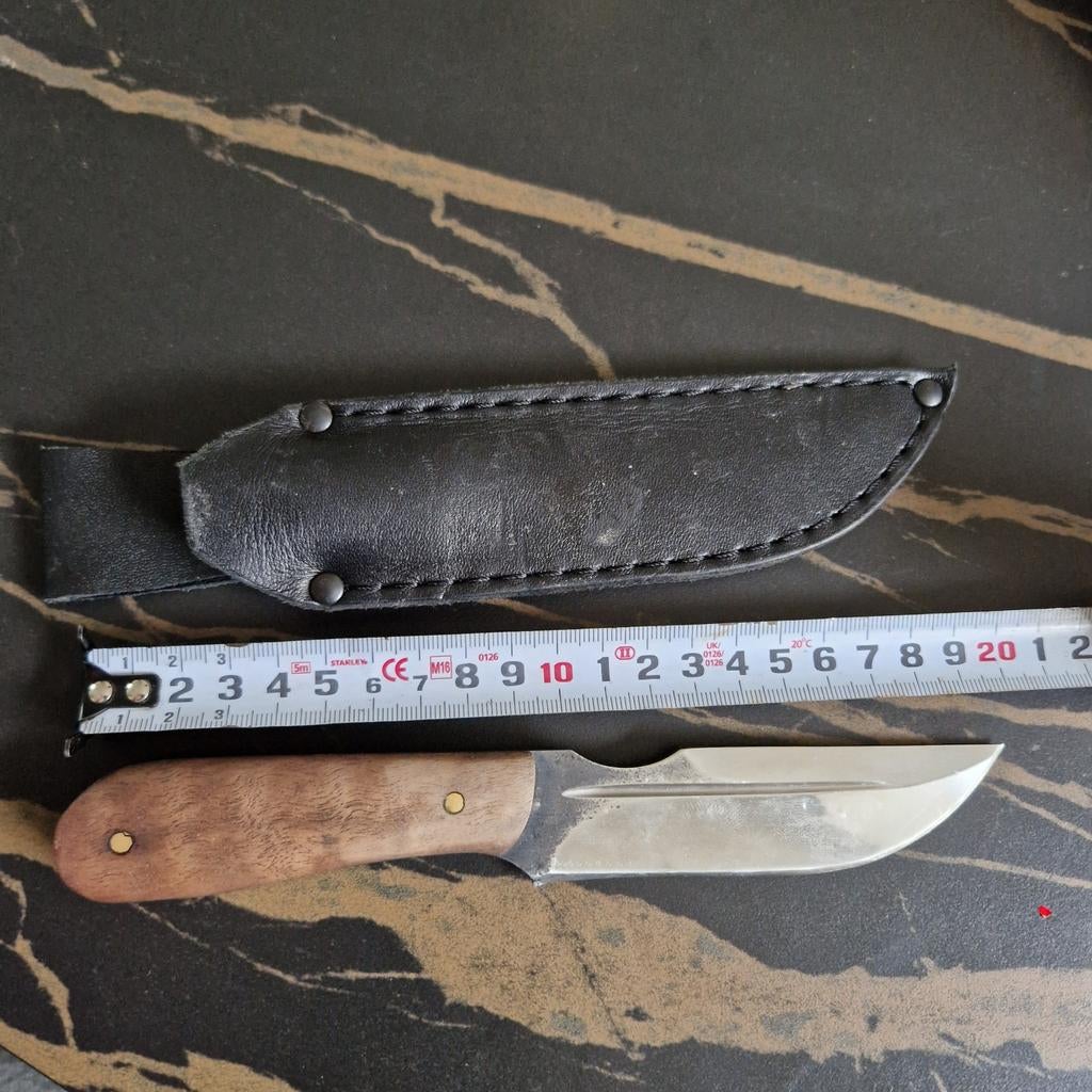 Jaag mes, hand made HRC 65, forged steel, Caravans en Kamperen, Kampeergereedschap, Ophalen