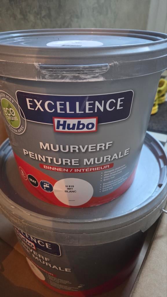 Muurverf voor binnen Hubo Excellence. Zijdeglanslak Hubo Exc, Doe-het-zelf en Bouw, Ophalen, Wit