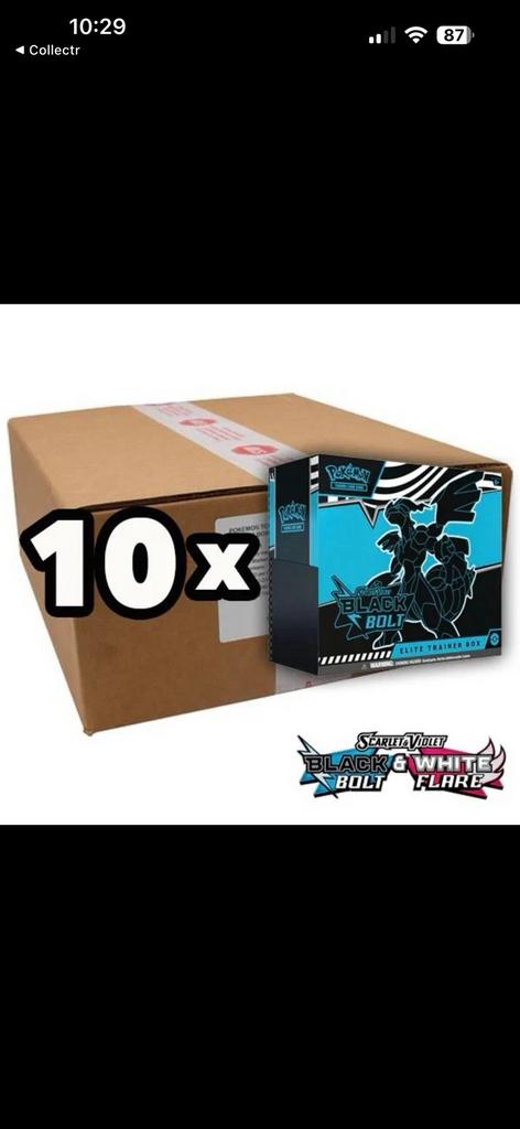 Pokemon - Black Bolt etb CASE, Enlèvement, Comme neuf