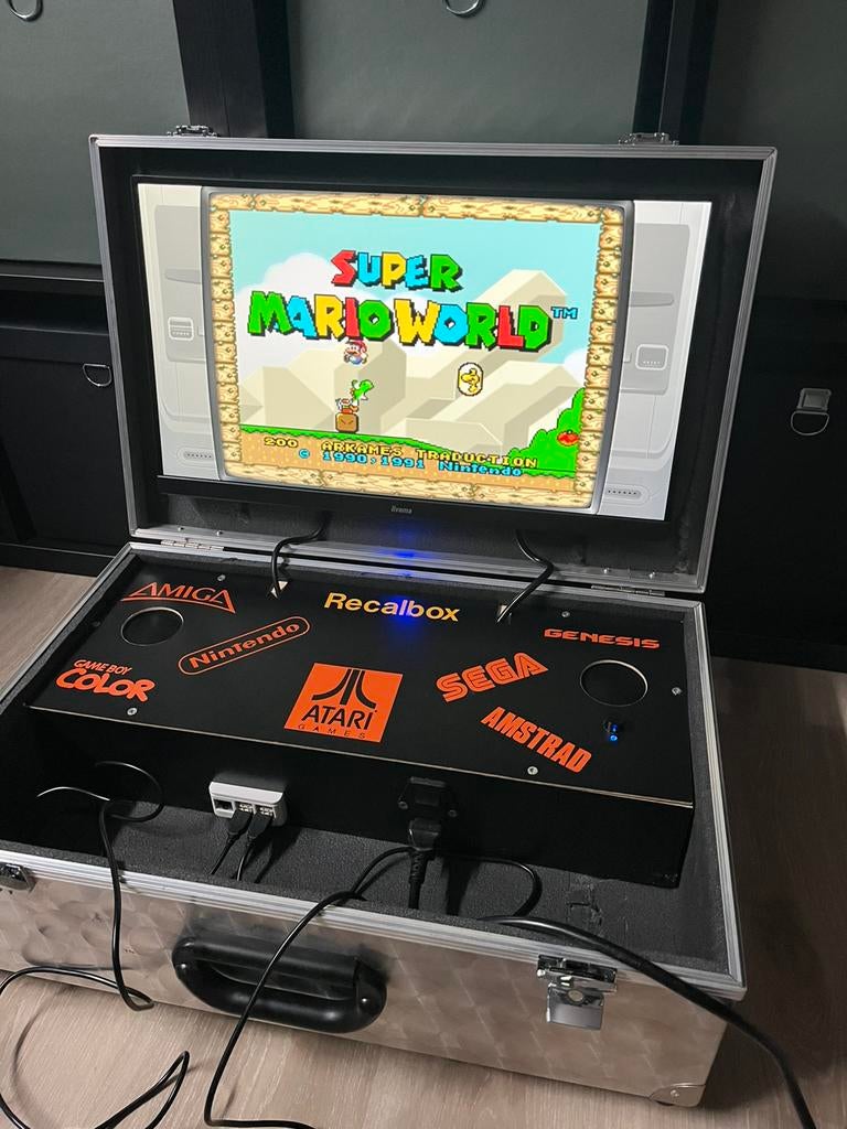 Borne arcade Retro transportable all-in, Consoles de jeu & Jeux vidéo, Enlèvement, Comme neuf