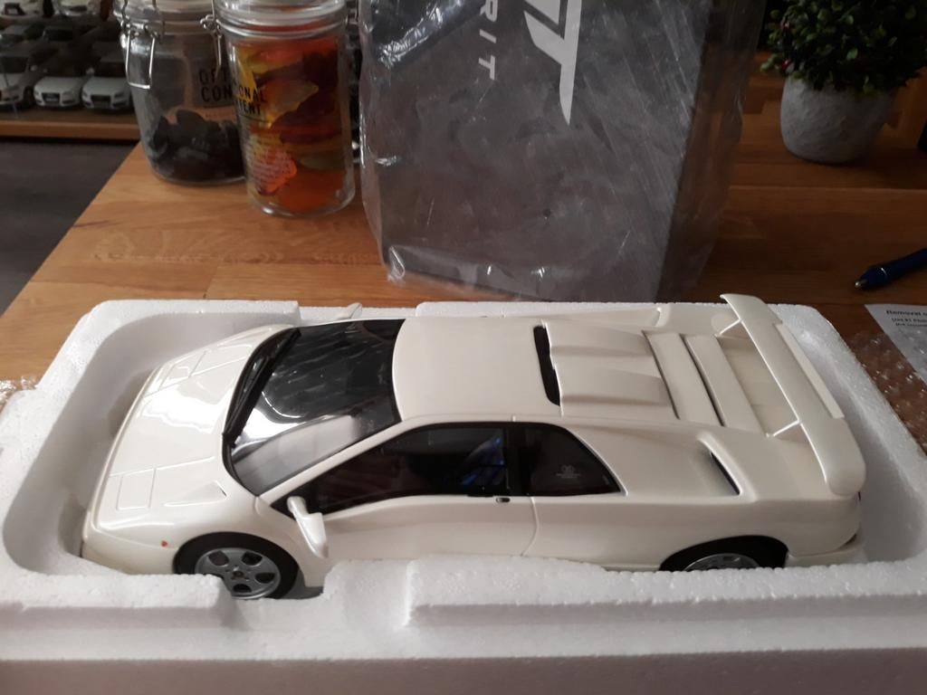 Kyosho GT Spirit 1/18 Lamborghini Diablo SE30 Jotta wit, Ophalen of Verzenden, Nieuw, Auto, Kyosho