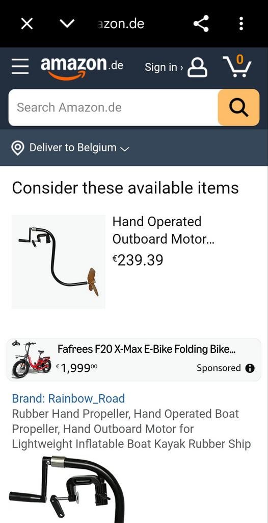 Propulseur manuel pour barque, Enlèvement