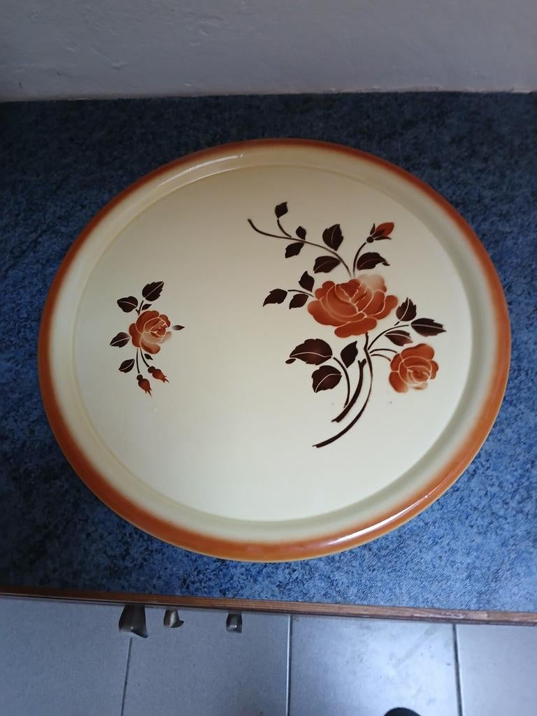 Plat les rose, Antiek en Kunst, Antiek | Schalen, Ophalen