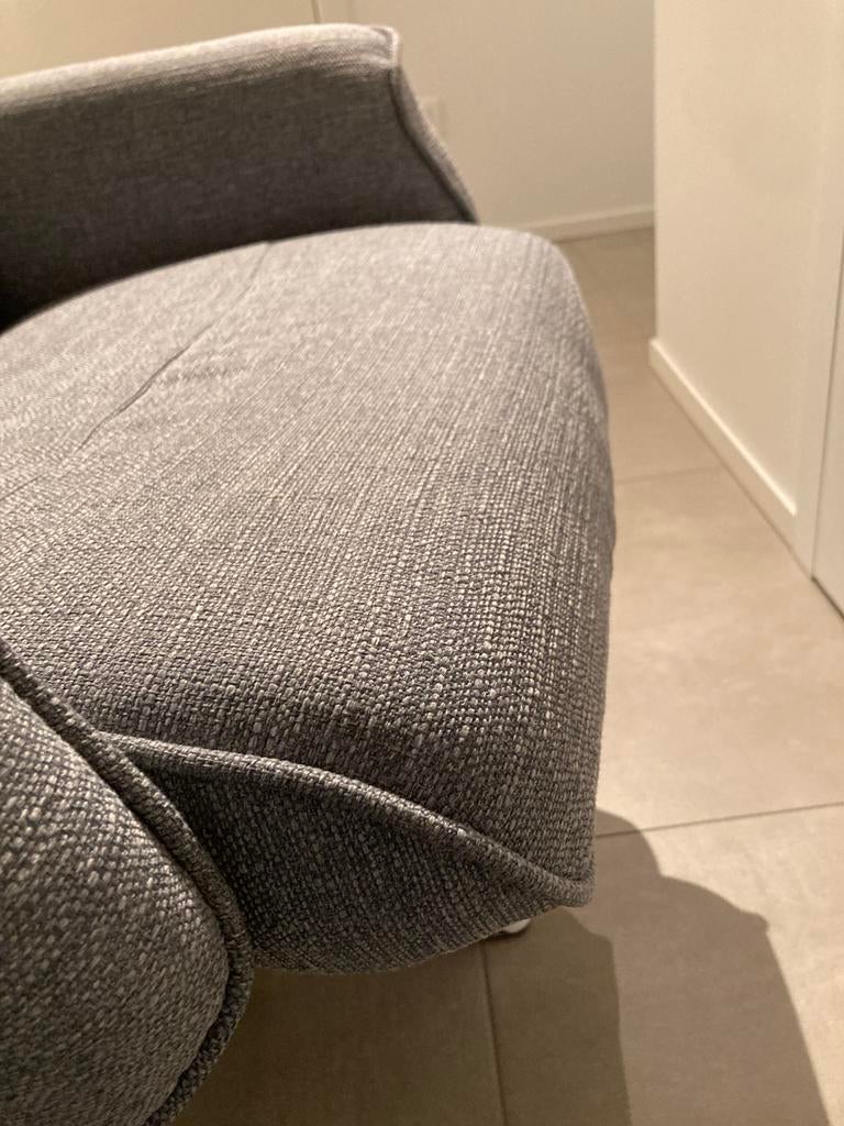 Grijze relax-zetel met verstelbare rug, Ophalen, Gebruikt, Eenpersoons, Minder dan 75 cm