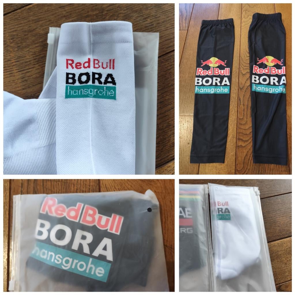 Lot Red Bull Bora Hansgrohe.Chaussettes+manchettes légères, Enlèvement ou Envoi