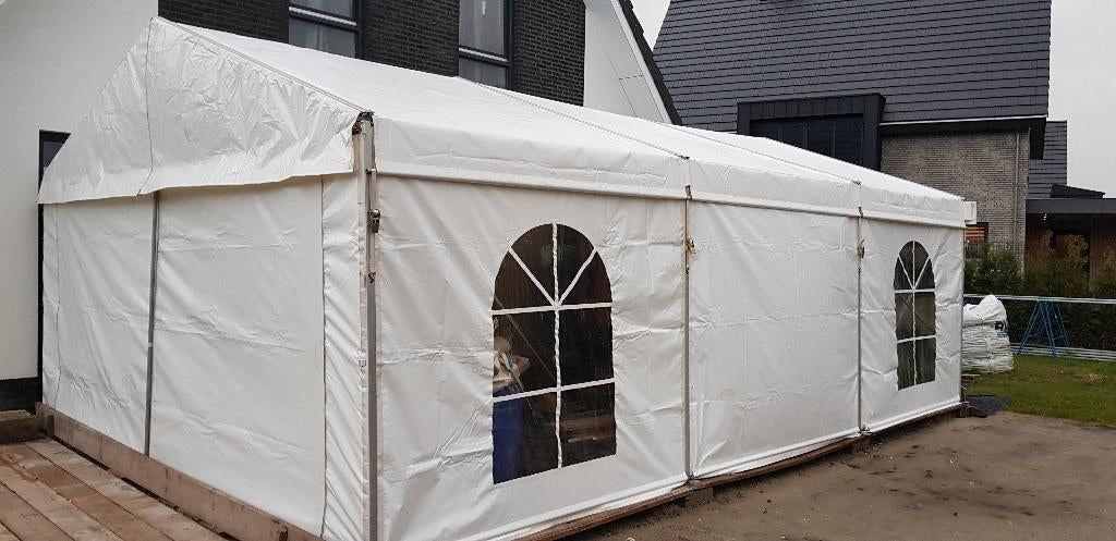 Professionele kadertent alu tent, Tuin en Terras, Partytenten, Ophalen, Partytent, 2 meter of meer, Zo goed als nieuw