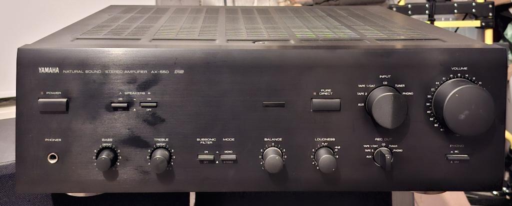 Yamaha AX-550 versterker, Audio, Tv en Foto, Versterkers en Ontvangers, Ophalen, Gebruikt, Yamaha, 120 watt of meer