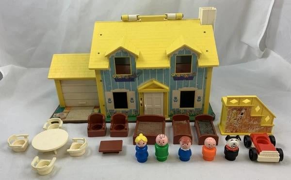 Maison de poupée Fisher Price 952 Little People Vintage 1969, Envoi, Comme neuf, Set de jeu