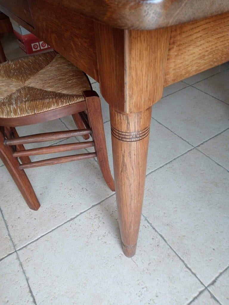 Eettafel massief met lade, Huis en Inrichting, Ophalen, Gebruikt, 50 tot 100 cm, 150 tot 200 cm