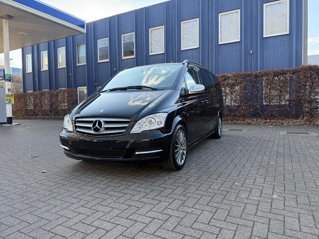 Mercedes Benz Viano 3.0 CDI V6 Automaat Leder Airco, Auto's, Mercedes-Benz, Euro 5, Monovolume, Zwart, Zwart