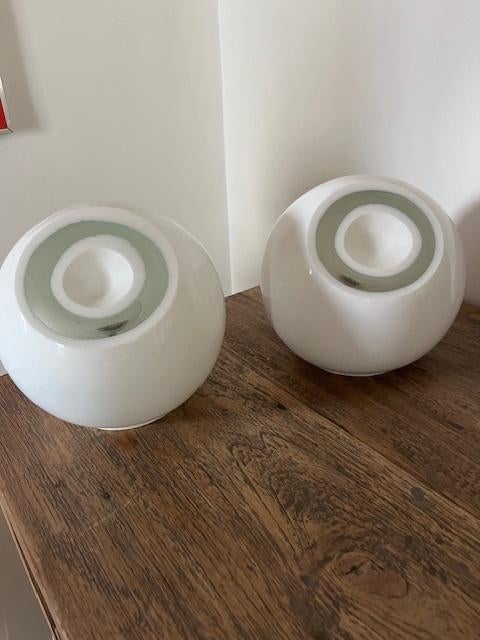 Paire de lampes vintage Habitat en verre de murano, Antiquités & Art, Antiquités | Verre & Cristal, Enlèvement