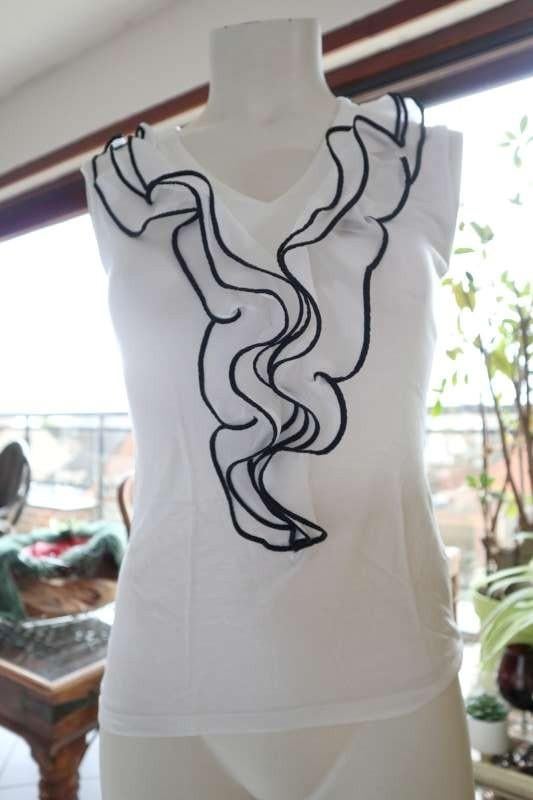 bijzonder creatief witte top, Kleding | Dames, Topjes, Zo goed als nieuw, Maat 34 (XS) of kleiner, Wit, Zonder mouw, Ophalen of Verzenden