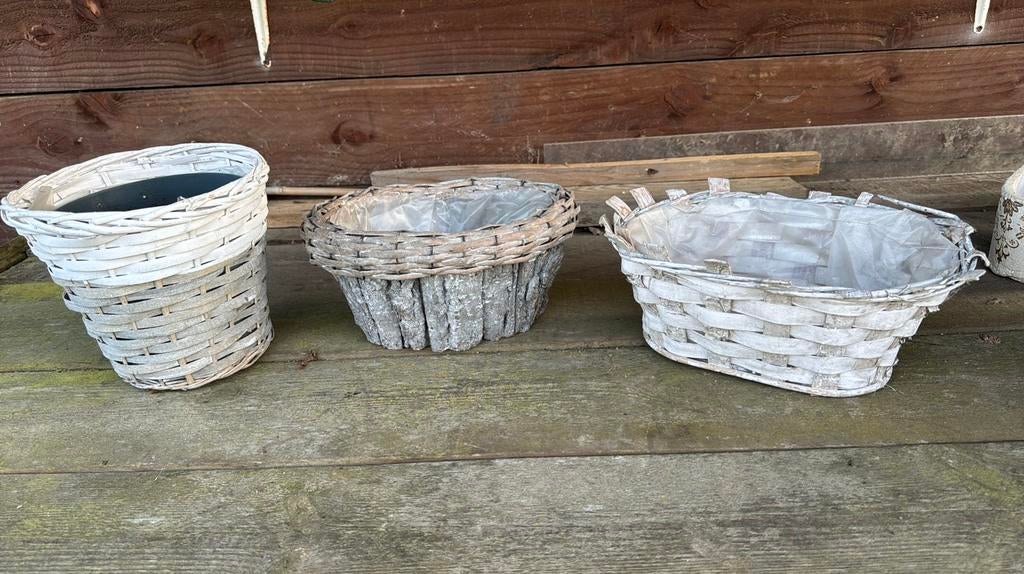 Pots en osier, Maison & Meubles, Enlèvement ou Envoi, Comme neuf, Osier