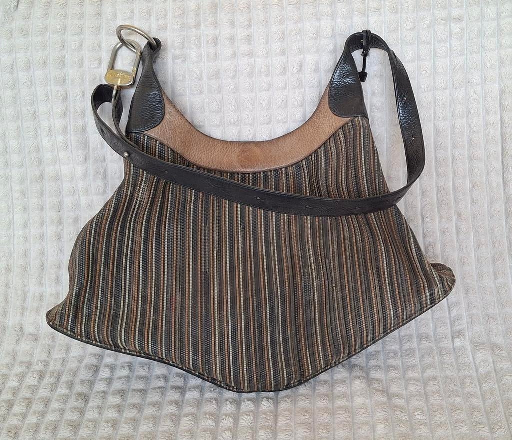 DELVAUX   satan toile de cuir, Handtassen en Accessoires, Ophalen of Verzenden