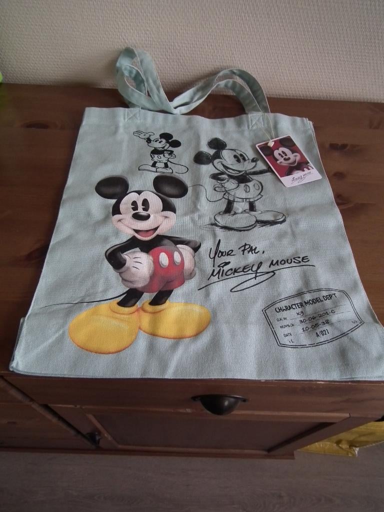 Stoffen draagtas (Disney Mickey Mouse) 40 x 36 cm, Verzenden, Nieuw, Overige kleuren, Overige typen