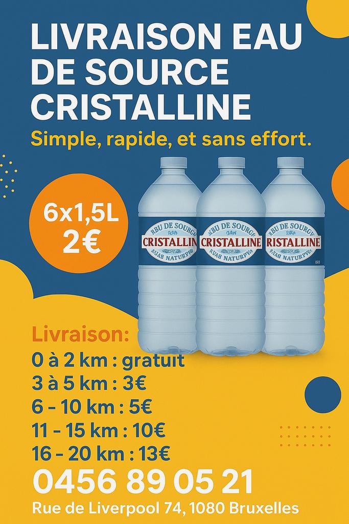 Eau, Divers, Produits alimentaires, Enlèvement ou Envoi