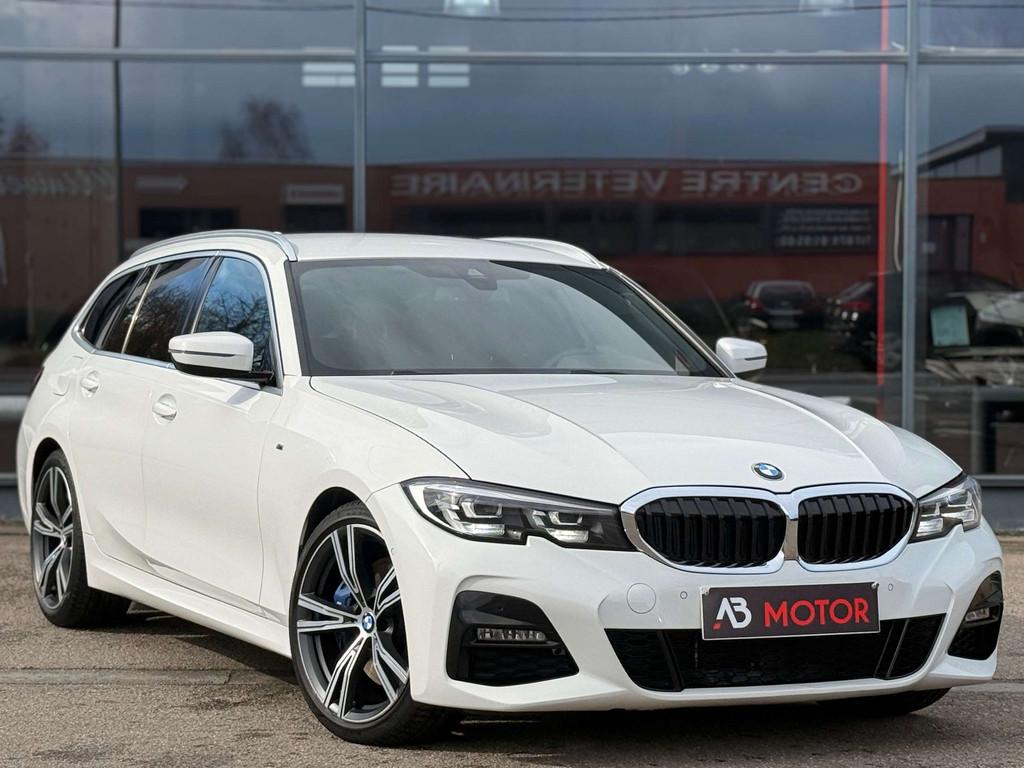 BMW 3 Serie 318 iAS Touring 115KW PACK-M LED GPS CAMERA 1RE, Autos, Cruise Control, Achat, Euro 6, Noir