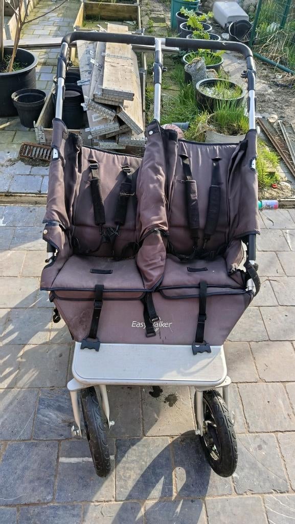 Dubbele buggy, Kinderen en Baby's, Tweelingen en Meerlingen, Ophalen, Gebruikt, Kinderwagen of Buggy