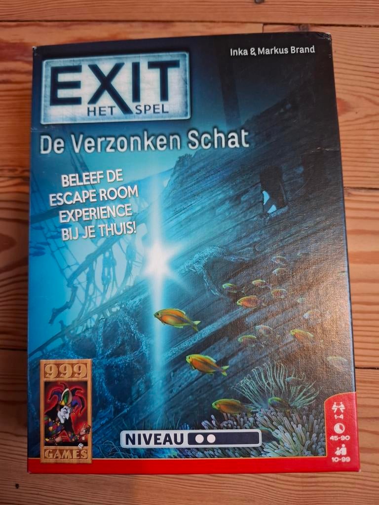 Exit - het spel: De verzonken schat, Ophalen of Verzenden, Gebruikt, 999 Games