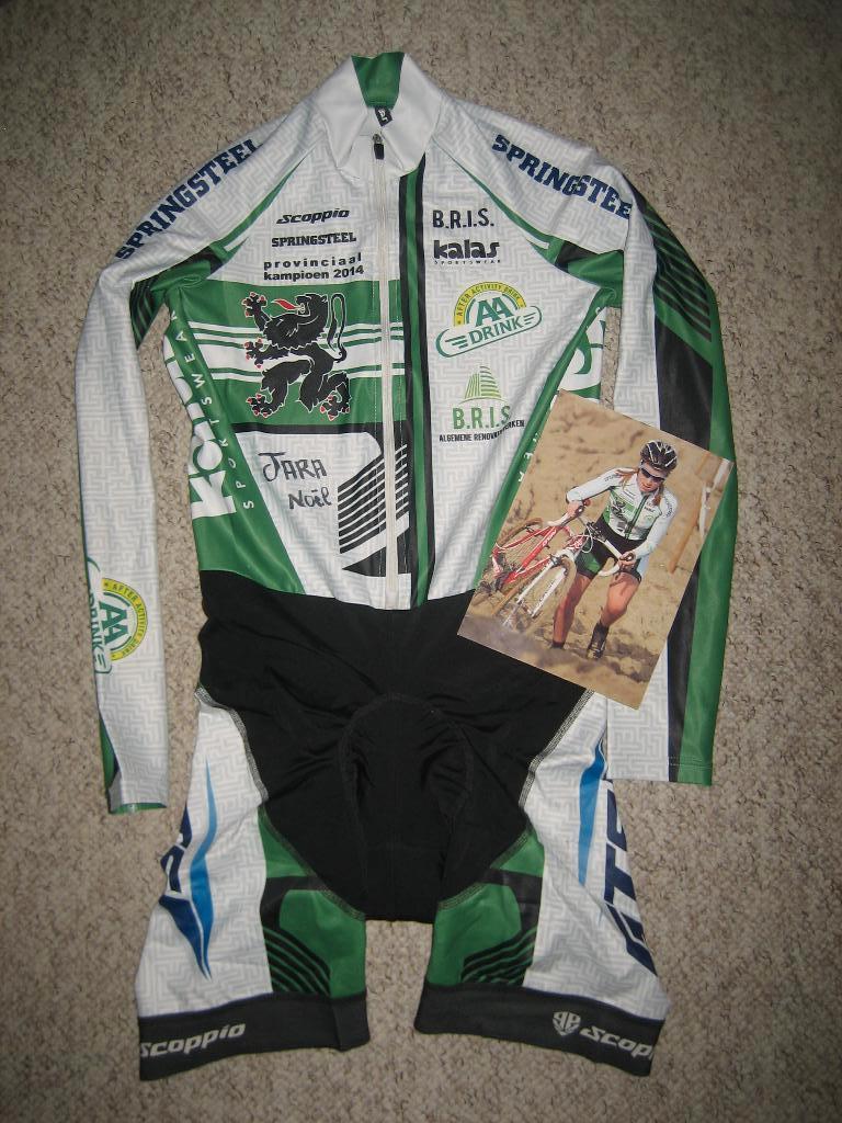 Kampioen Oost-Vlaanderen CX Jara Noel wielerpak maat S, Fietsen en Brommers, Fietsaccessoires | Fietskleding, S, Kalas, Ophalen of Verzenden