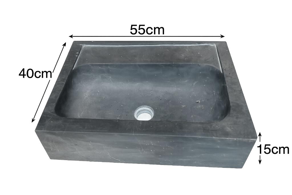 Wastafel blauwsteen, Ophalen, Nieuw, Steen, Wastafel