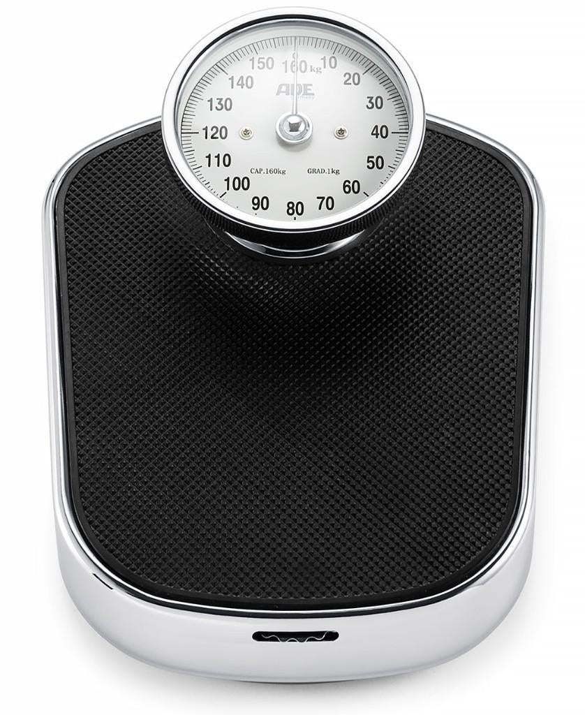 Nieuw | Personenweegschaal - Weegbereik 160kg - Zwart, Electroménager, Balances, Neuf, 100 kg ou plus, Analogique, 500 grammes ou plus gros