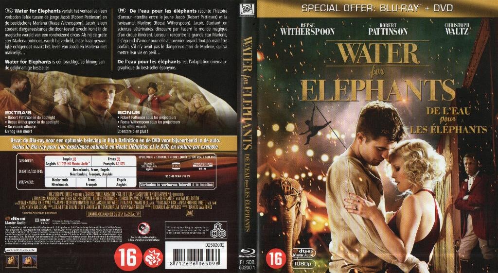de l’eau pour les éléphants (blu-ray) neuf, Enlèvement ou Envoi, Comme neuf, Drame