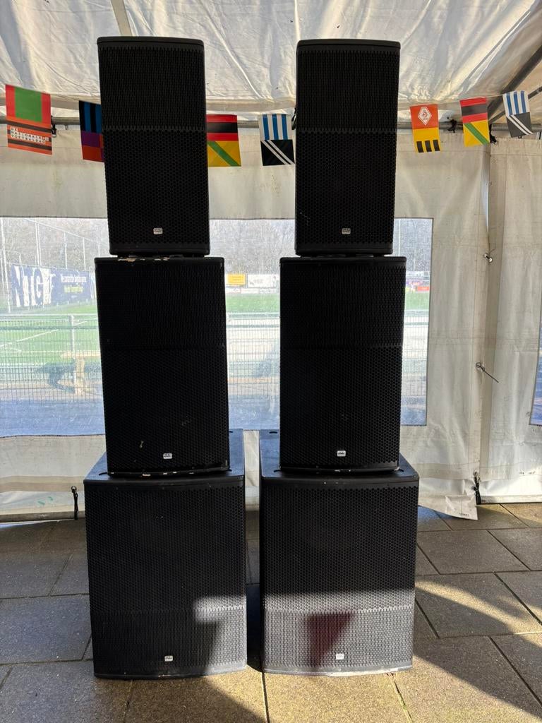 Complete DAP Geluidsinstallatie met Taperack & Versterkers, TV, Hi-fi & Vidéo, Enceintes, Autres marques, Ensemble surround complet