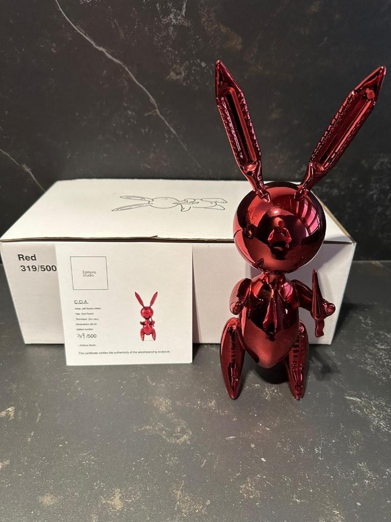 Jeff Koons red rabbit ( after ), Antiek en Kunst, Kunst | Designobjecten, Ophalen