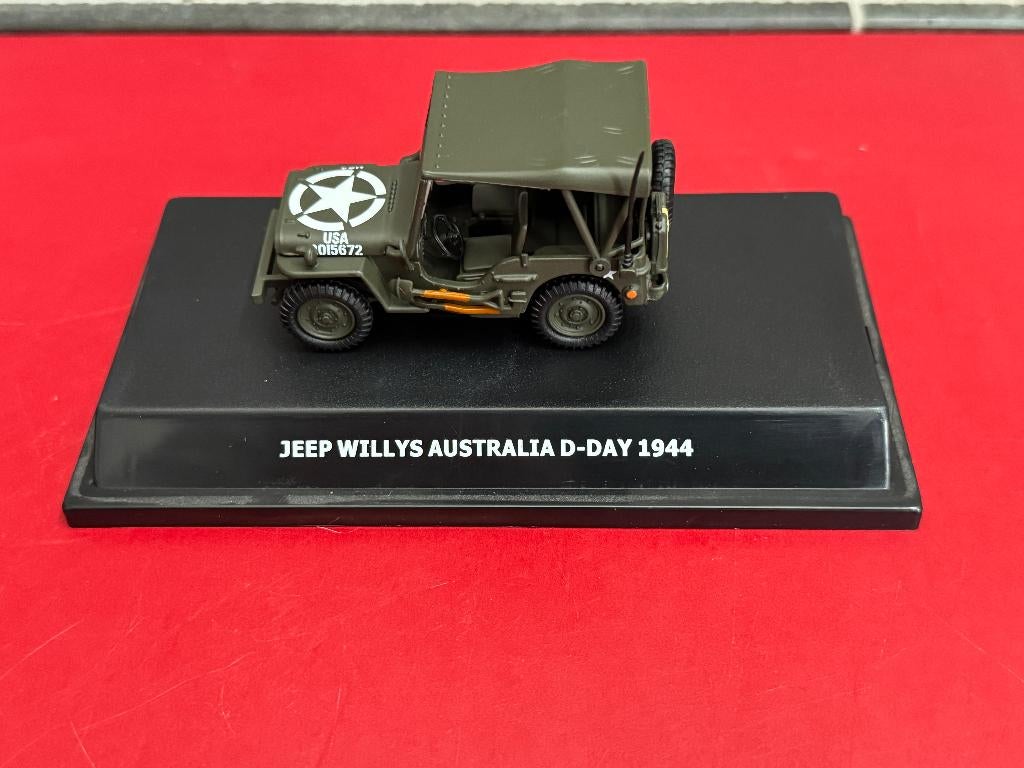 JEEP AUSTRALIA D-DAY 1944 (Schaal 1/43), Verzenden, Zo goed als nieuw, Auto