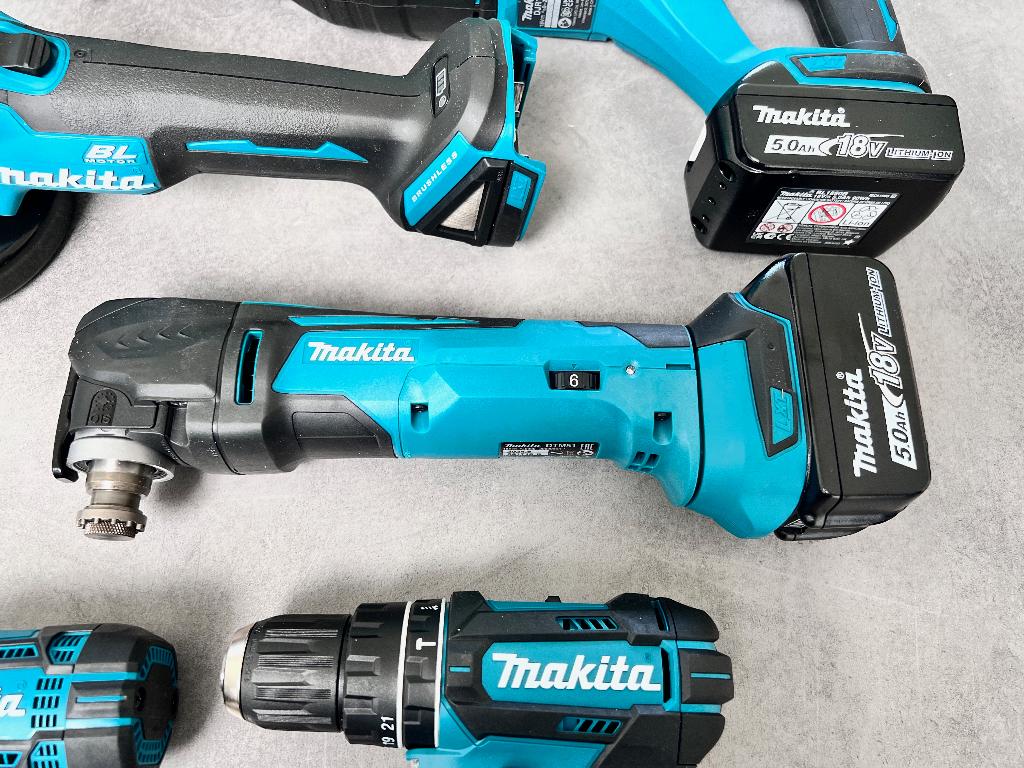 MAKITA DLX 5-DELIGE 18V 5.0AH ACCU COMBISET LXT ACTIE SET, Doe-het-zelf en Bouw, Ophalen of Verzenden, Gevuld, Nieuw